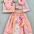 Pastel pink floral hand- embroidered lehenga set with dupatta