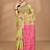 green Cotton Dhakai Jamdani Handloom Saree With Blouse