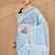 blue Cotton Dhakai Jamdani Handloom Saree With Blouse
