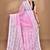 Pink Cotton Dhakai Jamdani Handloom Saree With Blouse