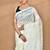 Cream Cotton Dhakai Jamdani Handloom Saree With Blouse