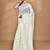 Cream Cotton Dhakai Jamdani Handloom Saree With Blouse