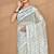 grey Cotton Dhakai Jamdani Handloom Saree With Blouse
