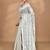 grey Cotton Dhakai Jamdani Handloom Saree With Blouse
