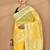 yellow Cotton Dhakai Jamdani Handloom Saree With Blouse