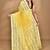 yellow Cotton Dhakai Jamdani Handloom Saree With Blouse