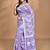purple Cotton Dhakai Jamdani Handloom Saree With Blouse