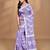 purple Cotton Dhakai Jamdani Handloom Saree With Blouse