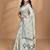 light grey Cotton Dhakai Jamdani Handloom Saree With Blouse