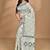 light grey Cotton Dhakai Jamdani Handloom Saree With Blouse