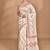 Cream Cotton Dhakai Jamdani Handloom Saree With Blouse