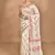 Cream Cotton Dhakai Jamdani Handloom Saree With Blouse