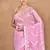 Pink Cotton Dhakai Jamdani Handloom Saree With Blouse