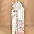 off white Cotton Dhakai Jamdani Handloom Saree With Blouse