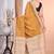 gold Cotton Dhakai Jamdani Handloom Saree With Blouse