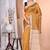 gold Cotton Dhakai Jamdani Handloom Saree With Blouse