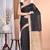 black Cotton Dhakai Jamdani Handloom Saree With Blouse