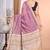 light purple Cotton Dhakai Jamdani Handloom Saree With Blouse