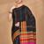 black Cotton Dhakai Jamdani Handloom Saree