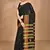 black Cotton Dhakai Jamdani Handloom Saree