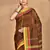 brown Cotton Dhakai Jamdani Handloom Saree