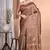 brown Tussar Silk Handloom Saree
