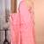 Pink Tussar Silk Handloom Saree