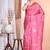 Pink Tussar Silk Handloom Saree
