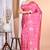 Pink Tussar Silk Handloom Saree