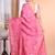 Pink Tussar Silk Handloom Saree