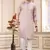men's onion  straight kurta pajama with computer thread work on art silk and with lining