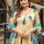Cotton cambric anarkali printed kurti pant dupatta set