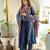 Cotton cambric a-line printed kurti pant dupatta set