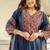 Cotton cambric a-line printed kurti pant dupatta set