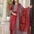 Cotton cambric a-line printed kurti pant dupatta set