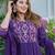 Cotton cambric a-line printed kurti pant dupatta set