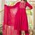 Cotton cambric a-line printed kurti pant dupatta set