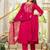 Cotton cambric a-line printed kurti pant dupatta set