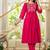 Cotton cambric a-line printed kurti pant dupatta set