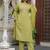 Cotton flex straight kurti pant dupatta set