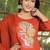 Cotton dyed a-line kurti pant dupatta set