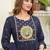 cotton cambric printed anarkali kurti pant dupatta set