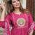 cotton cambric printed anarkali kurti pant dupatta set