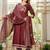 cotton cambric anarkali printed kurti pant dupatta set