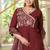 cotton cambric anarkali printed kurti pant dupatta set
