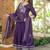 cotton cambric anarkali printed kurti pant dupatta set