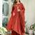 Cotton cambric a-line dyed kurti pant dupatta set