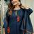 Cotton cambric a-line dyed kurti pant dupatta set