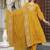 cotton cambric printed anarkali kurti pant dupatta set