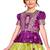 Wine And Parrot Green South Indian Pavadai set Lehenga cholu
